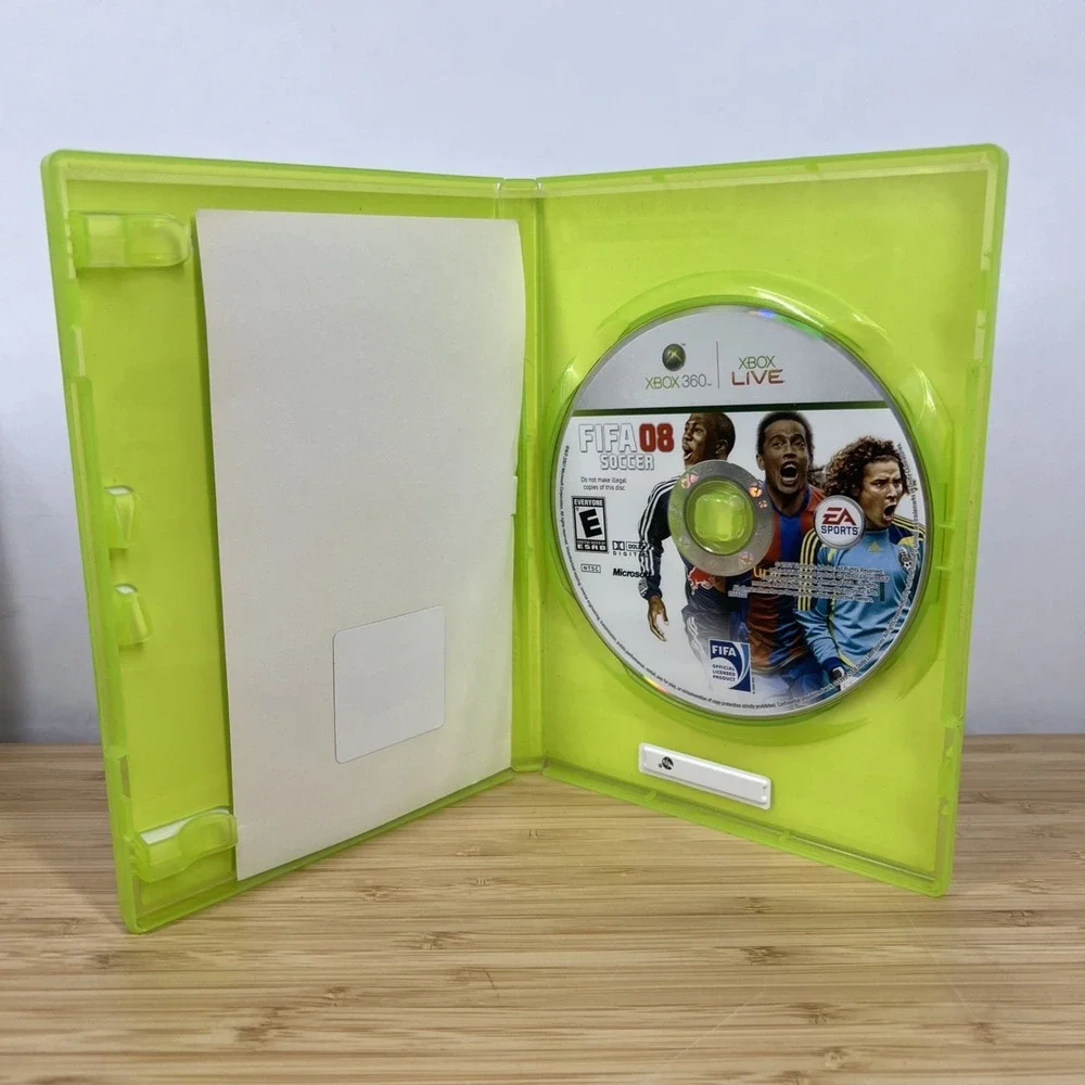 FIFA Soccer 08 (Microsoft Xbox 360, 2007).  Case And Disc Only